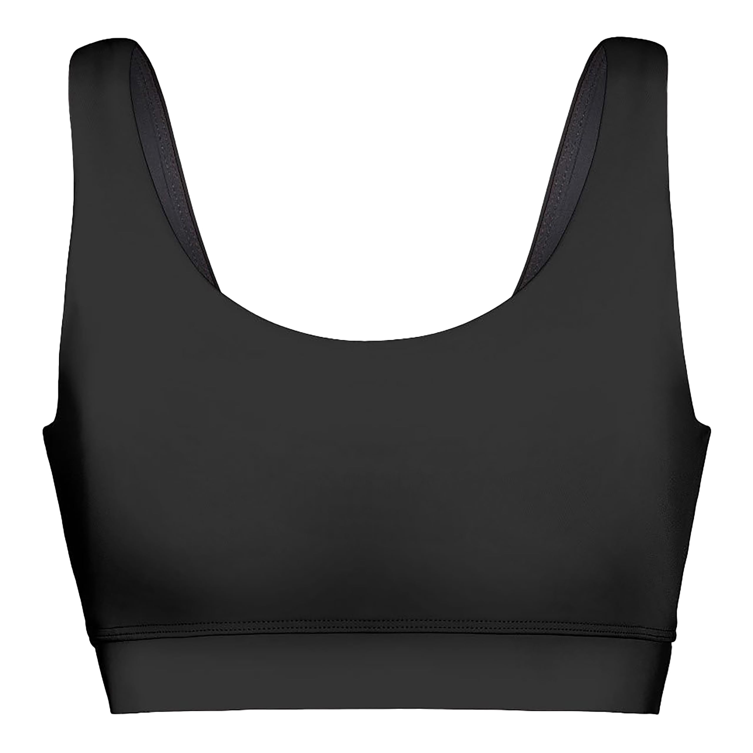 KNIX Kt Swim Double Scoop Top, UPF 50+ Fabric, Removable Cups, Machine Washable, Swim Bikini Top for Teens