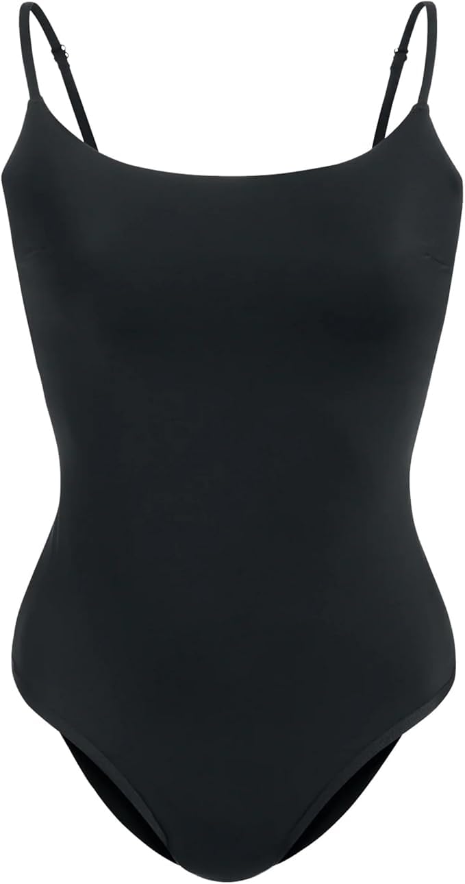 KNIX Leakproof Classic One Piece Swimsuit, Black, X-Large+ (Bra Sizes 30 E - 44 G)