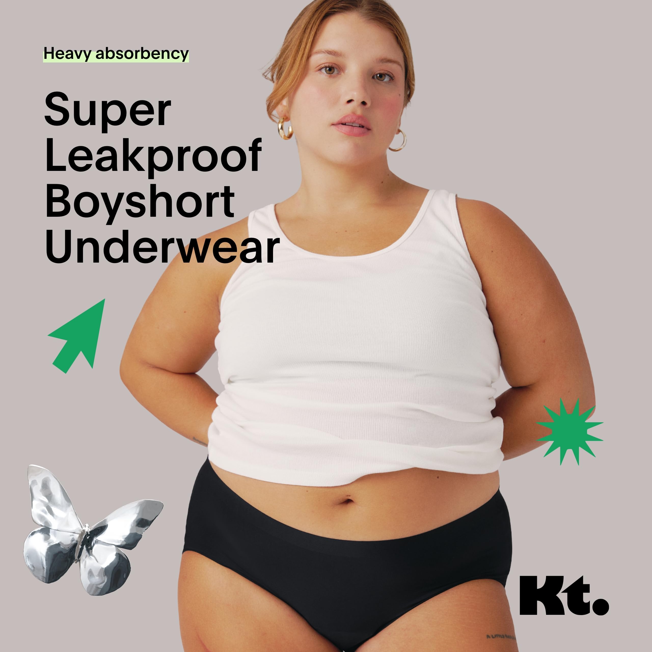 KNIX Kt Teen Super Leakproof Boyshort - Period Underwear for Teens - Breathable & Leakproof Fabric - Menstrual Underwear and Period Protection - Black, (3 Pack)