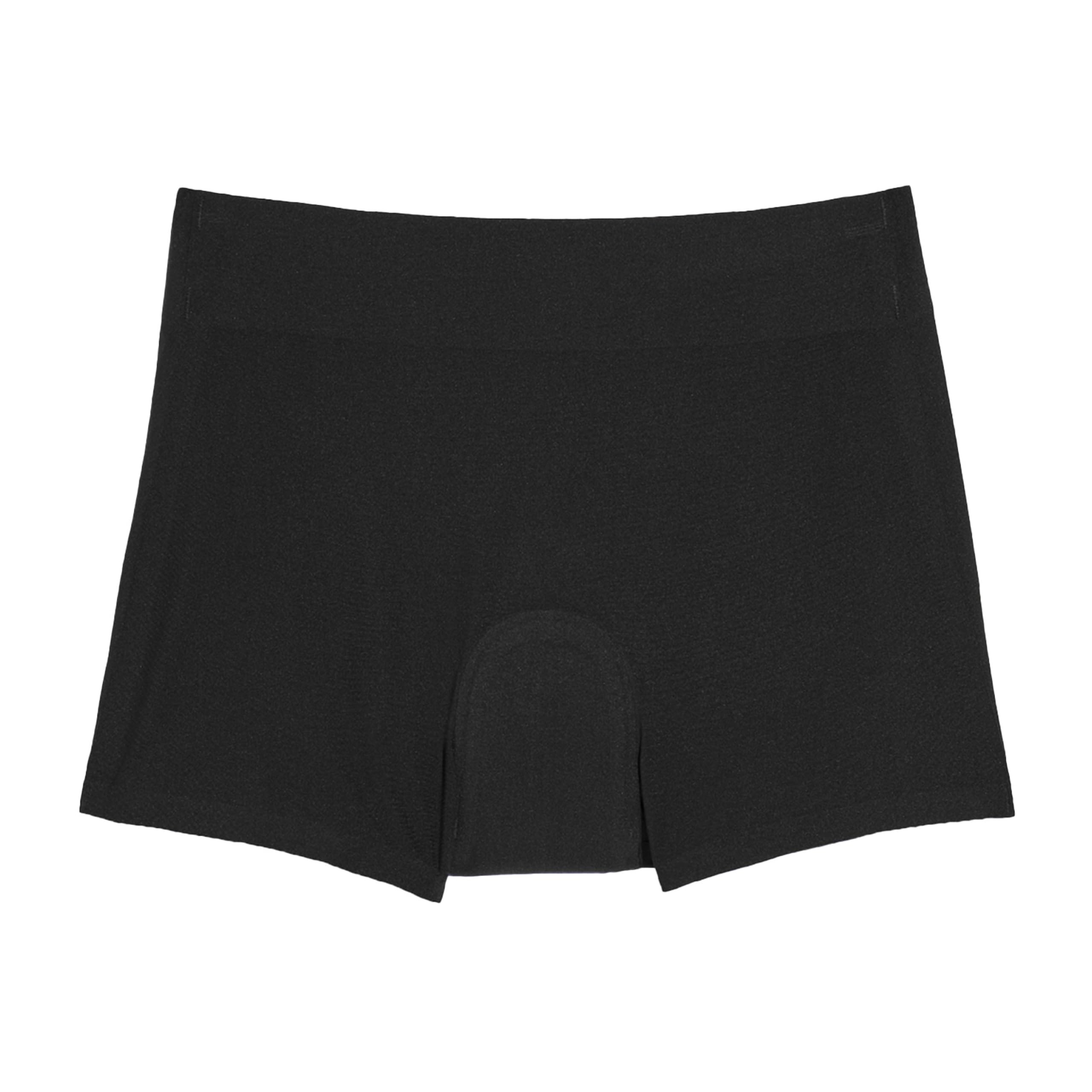KNIX Kt Teen Super Leakproof Sleepover Short-Period Underwear for Teens-Breathable Fabric-Period Protection - Black