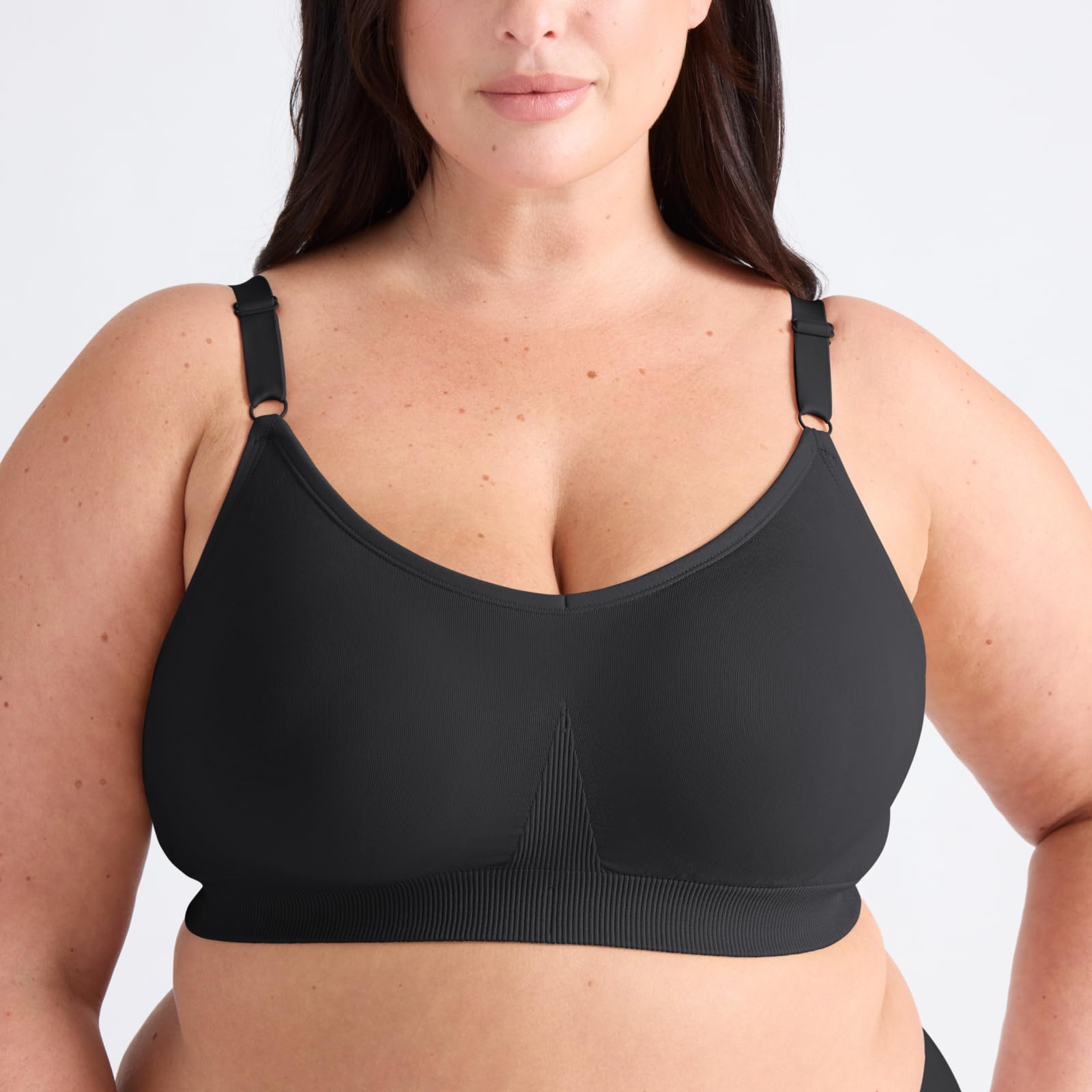 KNIX Good to Go Seamless Bra Black, XXL2, XX-Large